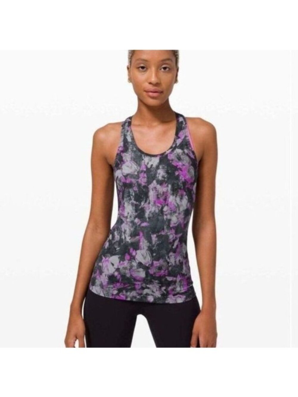 Lululemon Nulu Floral Racerback II Tank top Small